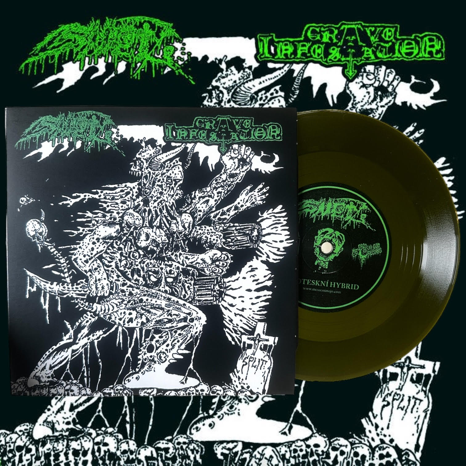 洋楽 Septic grave / caput mortuum Sněť / Grave Infestation - Split 7